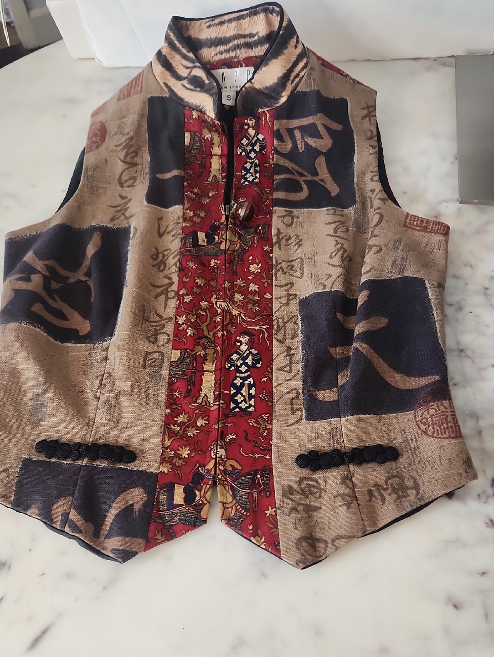 TAPP New York Vest | Tibet Asian Insipered | Vintage Sz S